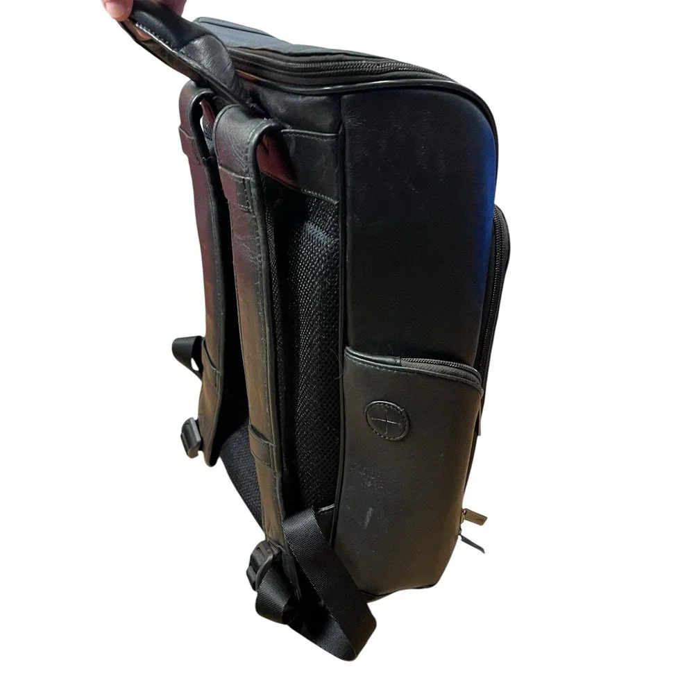 Vintage Hartmann Aviator Leather Backpack Black Luggage Carry On Travel Bag